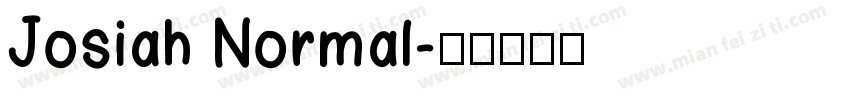 Josiah Normal字体转换